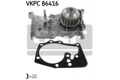 VKPC86416_помпа Clio для RENAULT DUSTER (HS_) 1.6 16V (HSAT) 2012-, код двигателя K4M616, V см3 1598, КВт75, Л.с.102, бензин, Skf VKPC86416